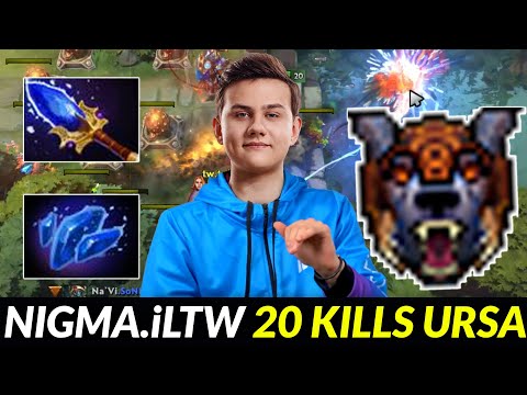 NIGMA.iLTW Ursa 20 Kills with both Aghs and Shard