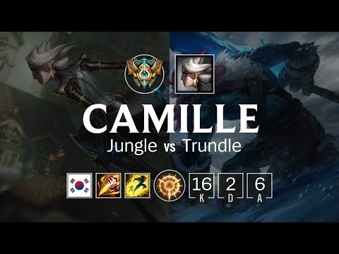 Camille Jungle vs Trundle - KR Challenger Patch 8.7