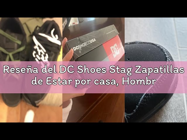 Vídeo relacionado con DC Shoes Stag, Zapatillas de Estar por casa Hombre, Black/Gum, 43 EU