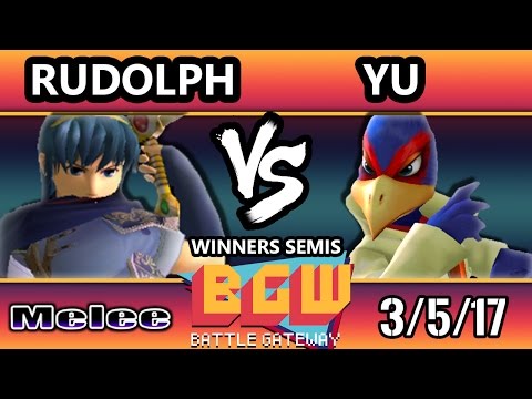 BGW15 SSBM - Rudolph (Marth) Vs. LG | Yu (Falco) Smash Melee WS
