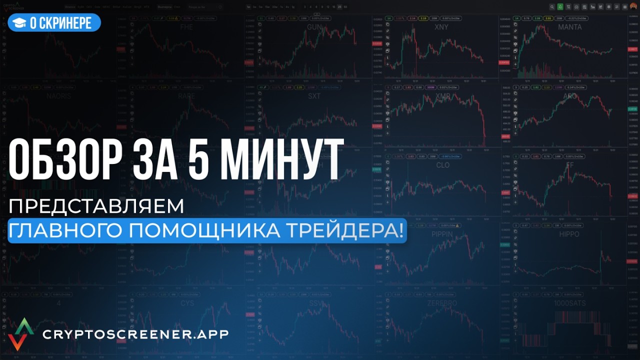 Crypto Screener — лучший помощник трейдера и универсальный скринер криптовалют. Быстрый обзор!