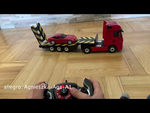 RASTAR vilkikas su automobiliu valdomas RC Mercedes-Benz Actros, asoort.,74940 video