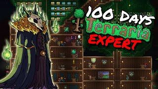 I Spent 100 Days In Terraria EXPERT Mode and Here