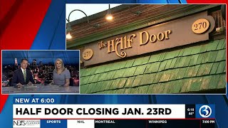VIDEO: The Half Door closing in Hartford after over 20 years