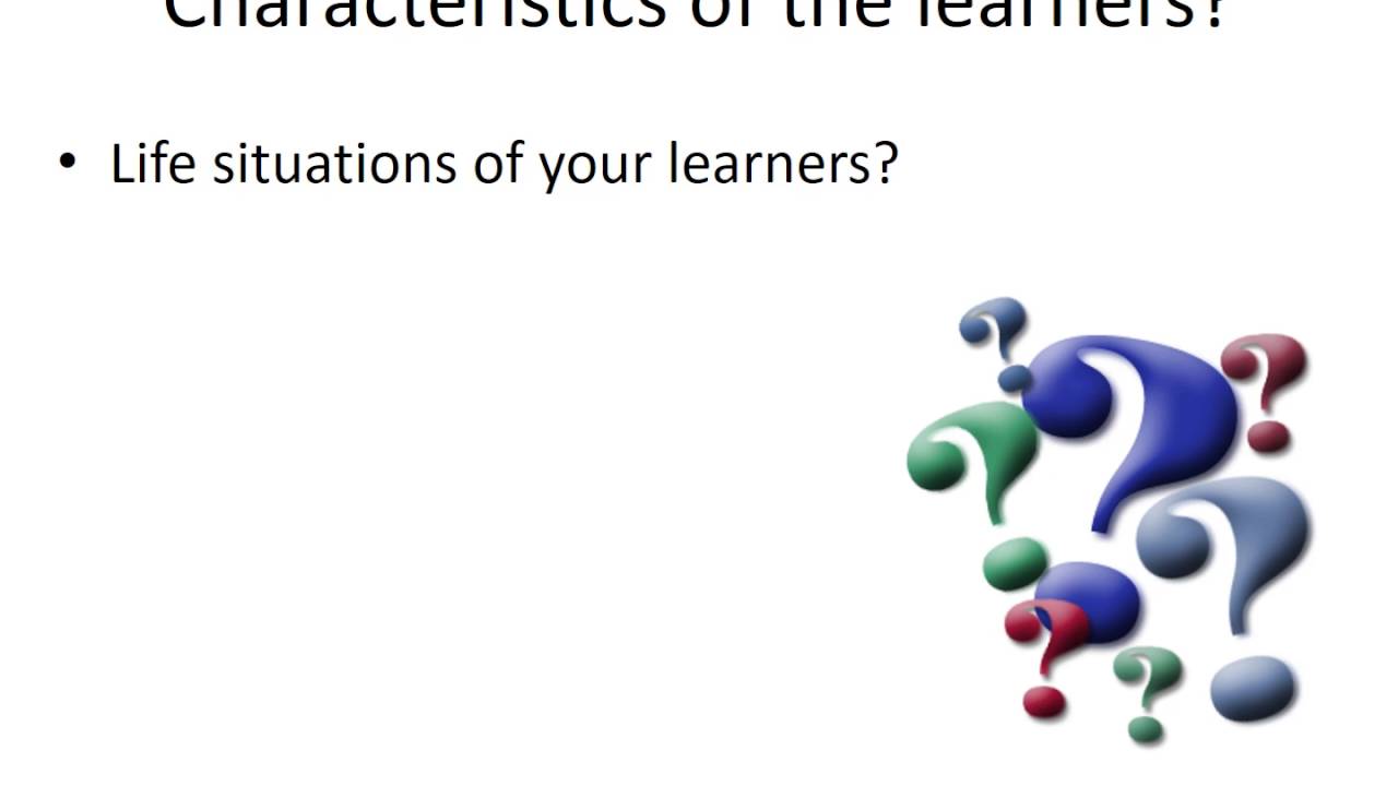 Understanding Your Learners   as VO PPT 2
