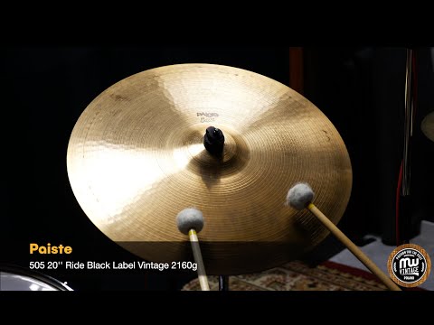 PAISTE 505 BLACK LABEL RIDE 20" image 7