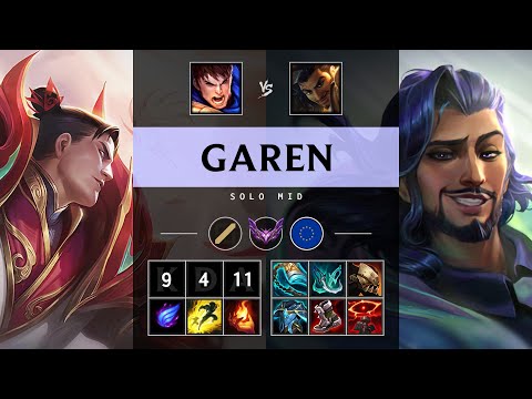 Garen Mid vs Akshan: Killing spree - EUW Master Patch 14.23