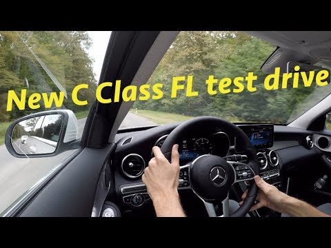 Mercedes C Class 220d 2019 FL test ride by JR in 4K (Croatian roads)