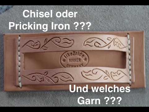 Chisel or Pricking Iron ? And what kind of thread should I use ?