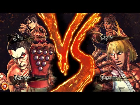 Kazuya & Jin vs Ken & Ryu - Street Fighter X Tekken (Hardest Difficulty)