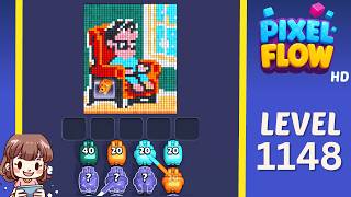 Pixel Flow Level 1148 Solution Walkthrough