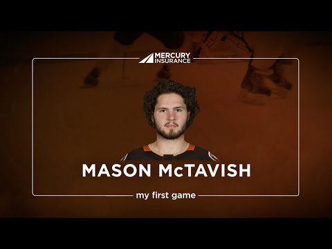 Youtube thumbnail of video titled: Mason McTavish: My First Game 