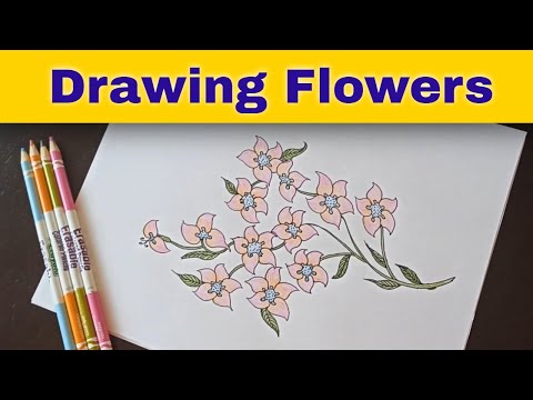 Drawing Flowers #3 - Arto Crafto - Floral Art