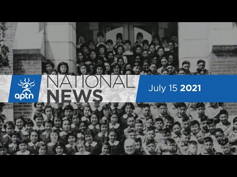 APTN National News July 15, 2021 – Press conference on Kamloops 215 graves, White lives matter sign