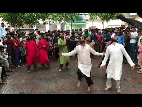 Qalandri Dhamal on Dhol in Rain | Rainy Day in Lahore | Darbar Hazrat Shah Gohar Peer