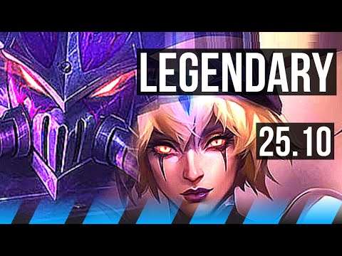 KASSADIN vs LEBLANC (MID) | 8 solo kills, 22/3/8, Legendary, 47k DMG | KR Master | 25.10