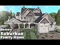 BLOXBURG: Suburban Family Home Speedbuild | Roblox House Build