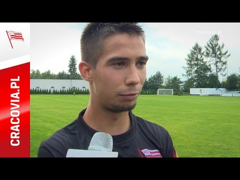 Łukasz Zejdler po sparingu Banik Ostrava - Cracovia (27.06.2015)