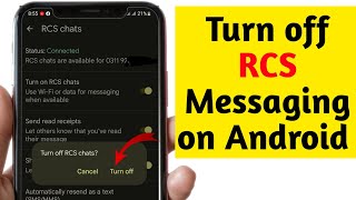 How to Turn off RCS Messaging on Android | Sky tech