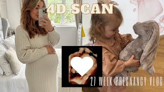 SEEING OUR BABIES FACE | 4D SCAN | 27 WEEKS PREGNANT