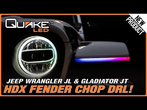 Quake LED's Jeep Wrangler JL/Gladiator JT HDX Slim DRL Fender Chop Kit