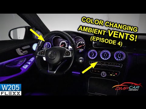 Part 4: AMBIENT LED VENTS | How to install on 2015+ Mercedes W205 C-Class
