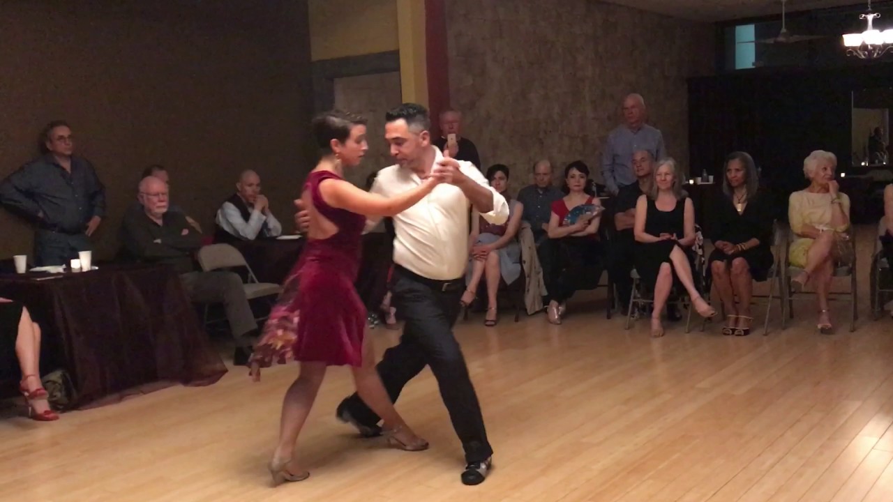 Alejandro Larenas and Marisol Morales, performing at Milonga El Yeite in Rockville, MD (1/4)
