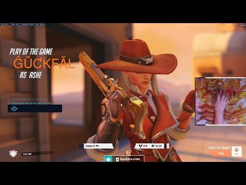 POTG! 22K DMG! THE #1 HITSCAN?! GALE INSANE CASSIDY + ASHE GAMEPLAY OVERWATCH 2