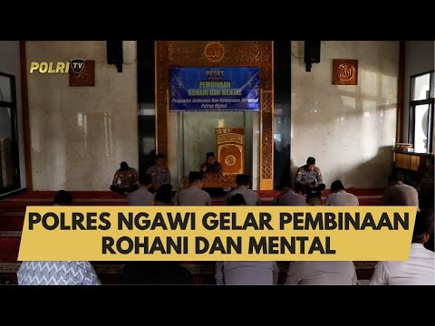 POLRES NGAWI GELAR PEMBINAAN ROHANI DAN MENTAL
