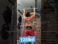 Absolutely MOGGING a 125lbs Chin-up #shorts