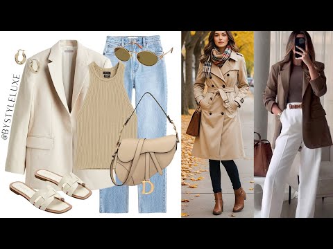 OUTFITS DE MODA OTOÑO INVIERNO 24-2025 Looks en TENDENCIA COMBINACIONES DE ROPA MODERNA