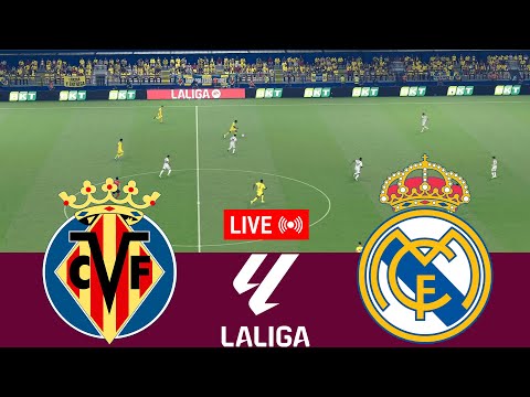 [LIVE] Villarreal vs Real Madrid La Liga 25/26 Full Match - Video Game Simulation