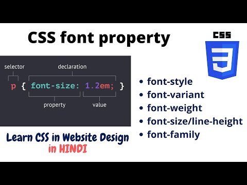 2 1 Explain CSS Cascading Style Sheet in Html in website designing Learn Website design in Hindi