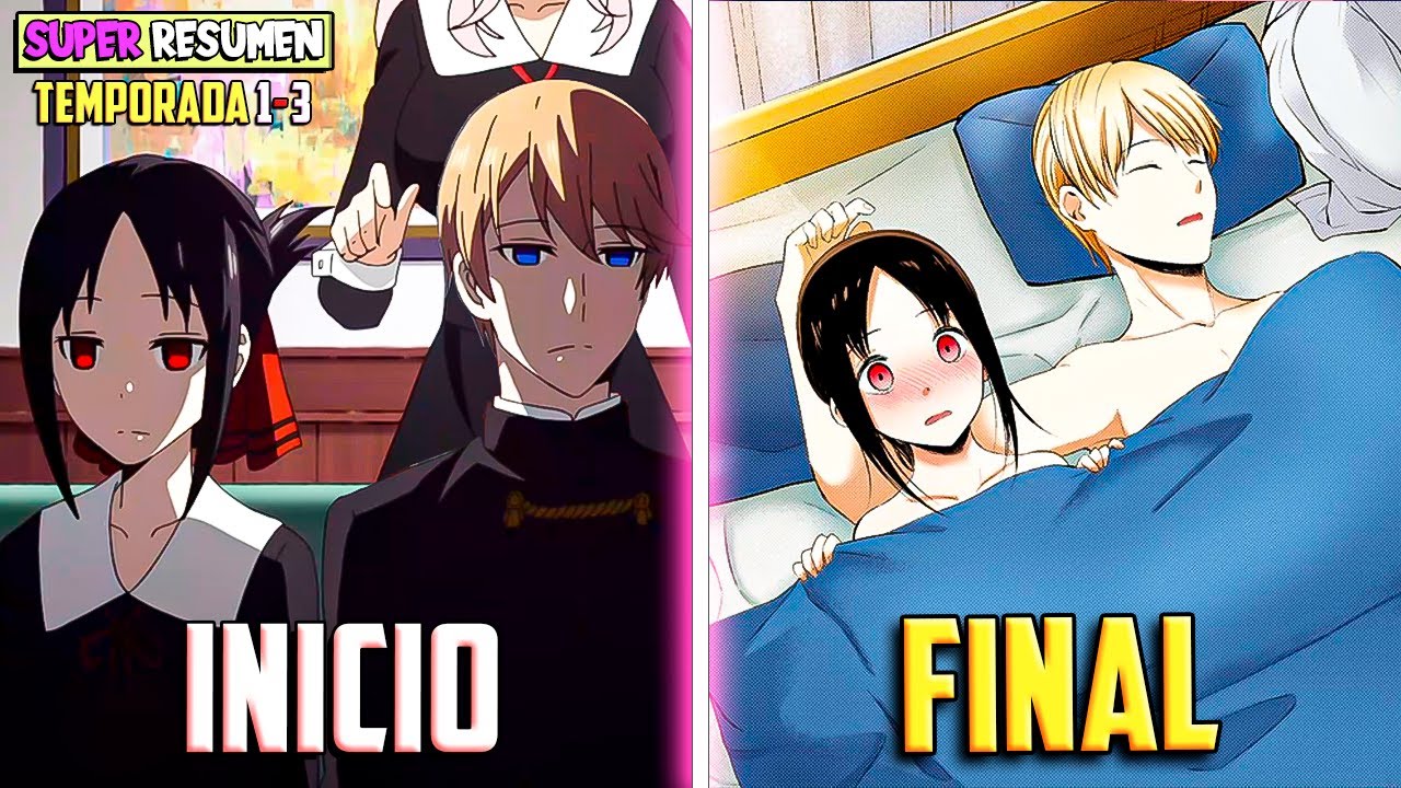 😡TIMIDOS FINGEN que se ODIAN ,pero se AMAN en SECRETO❤️ TODO KAGUYA SUPER RESUMEN