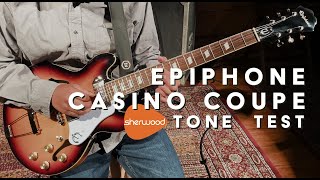Video thumbnail for Epiphone Casino Coupe Tone Test - Sherwood Music by Sherwood Music