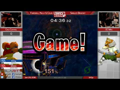 CFL Smackdown 161 Melee - Cruz Control (Samus) vs OC Mike (Fox) - Singles