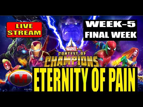 Eternity of Pain Anger Week 5 Final Gauntlet! Herc/Overseer/Bishop/Warlock - Marvel Contest Champion