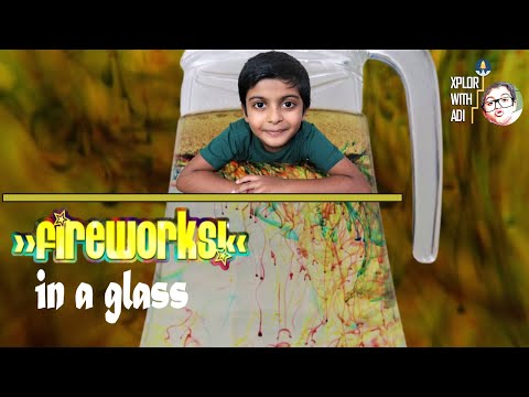 Fireworks in a Glass | Fireworks in a Jar | Kids Science Experiment