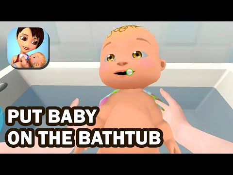 Mother Life Simulator Game #5 | Put Baby on the Bathtub