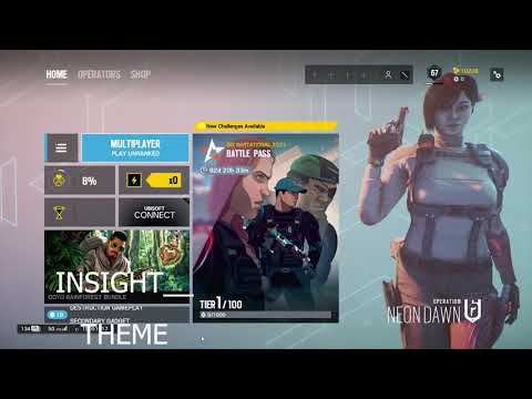 Rainbow six operation neon dawn menu theme song