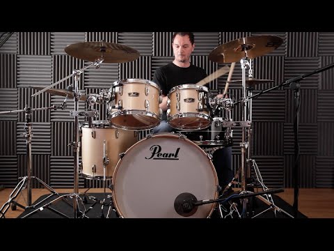 Pearl Wood Fiberglass drum kit hands-on demo for Rhythm Magazine