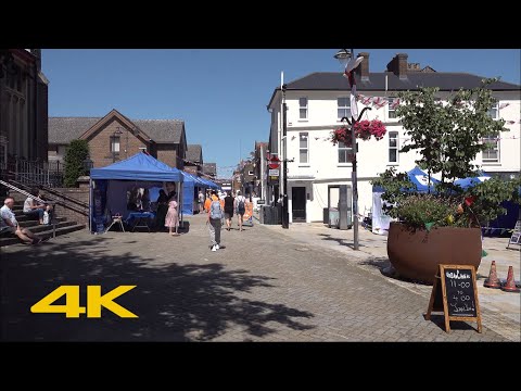 Dunstable Walk: Town Centre【4K】
