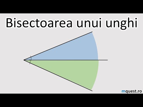 Bisectoarea unui unghi, clasa a VI-a