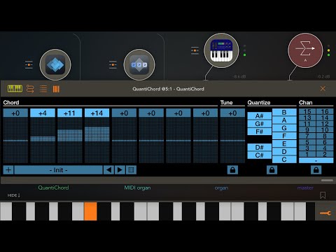 Apps AUM [QuantiChord-StepPolyArpUnit-Bismarkbs-16i] HQ (iPad5 - Zé Osório)