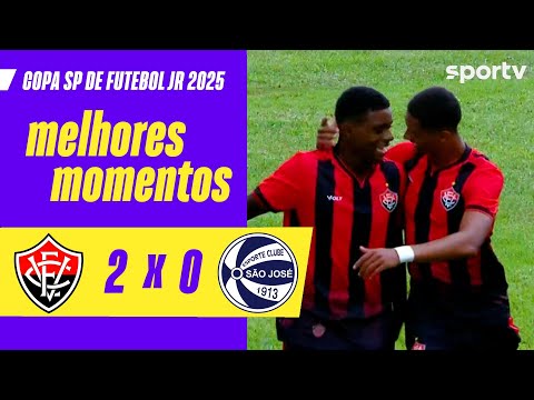 Gols e lances de Vitória x São José-RS