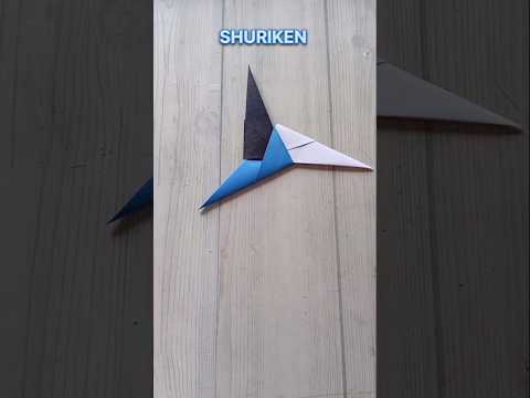 SHURIKEN ORIGAMI TUTORIAL| STEP BY STEP FOLDING CRAFT WORK | NINJA STAR