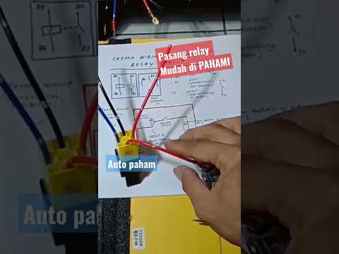 Install the relay for the motorcycle lights