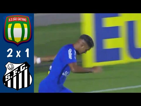 São Caetano 2 x 1 Santos - Melhores Momentos | Copa São Paulo 07/01/19