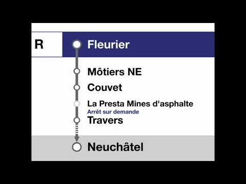 annonce TransN » R Bienvenue à Fleurier en direction de Neuchâtel (Travaux) | SLBahnen