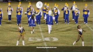 preview picture of video 'The Charles City County High School band performing on Oct 7, 2011 during football game'